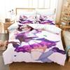 Anime Uma musume Prety Derby Beding Set Soft Duvet Cover Bed Linen Set Comfortable Quilt Cover Pilowcase Warm Comforter king Quen Sized Dimensions