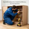 45Nm Brushless Cordless Drill Driver – Dual Drill Set with 4 Lithium Batteries, LED Light and Complete Carrying Case