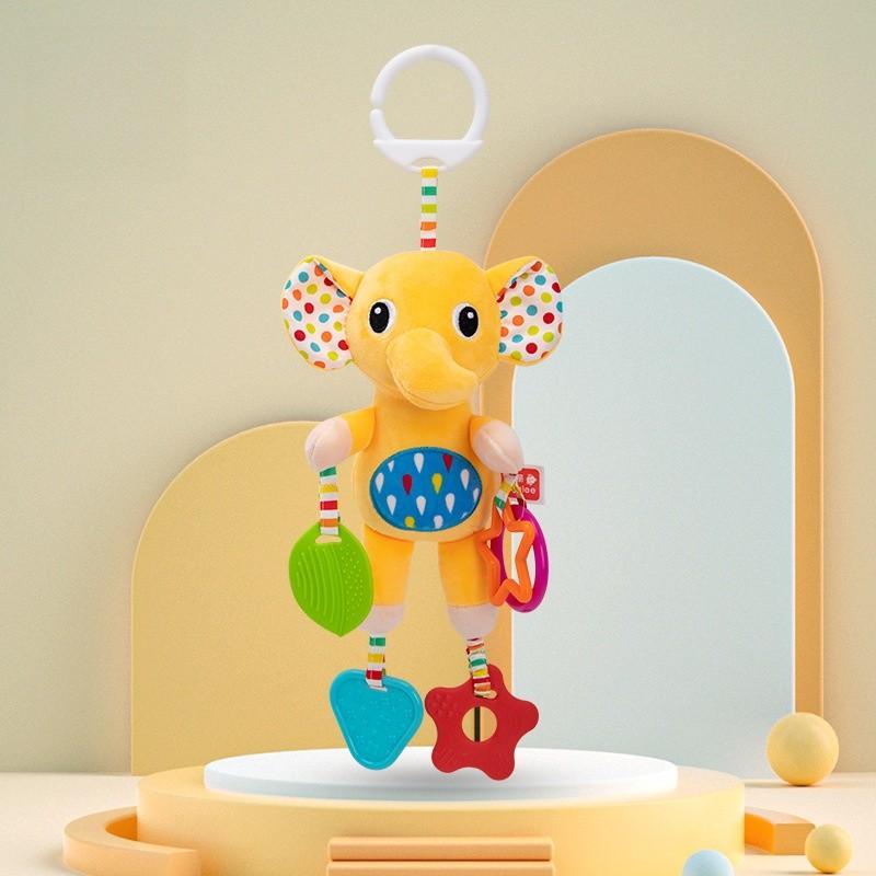 Infant Car Seat Hanging Toy With Plush Material And Interactive Sound For Newborns