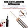 Wine Opener Needle Type Pneumatic Bottle Opener Portable Metal for Home Restaurant Party Wine Lovers Corkscrew Opener Tools Bar Accessories