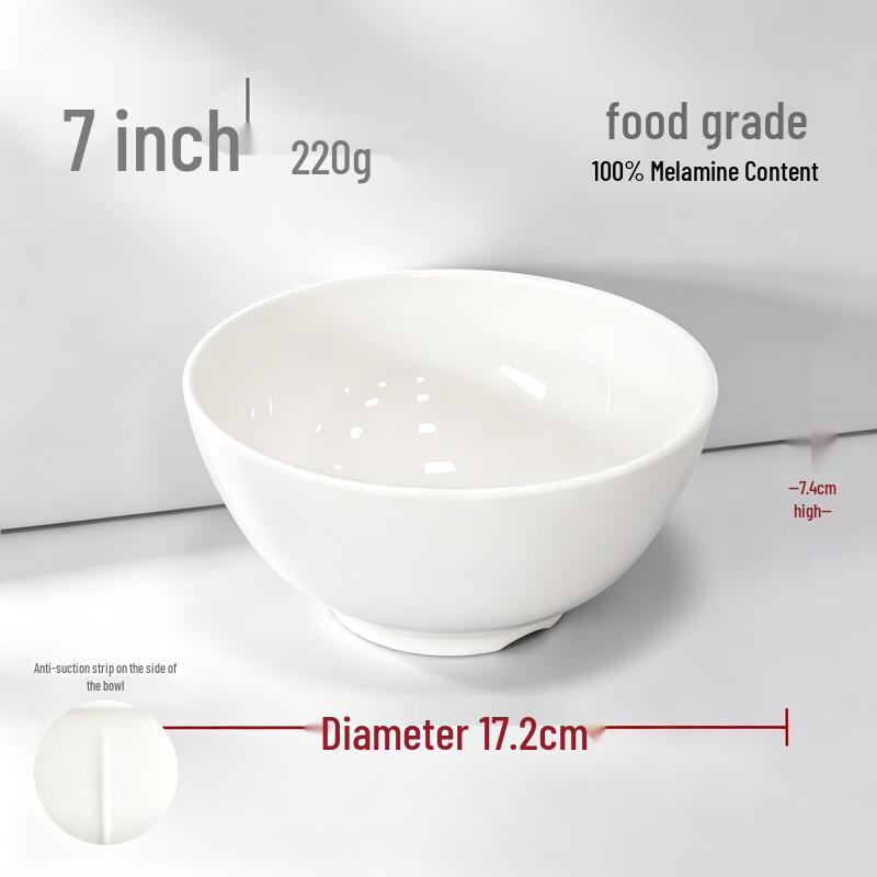 Chuzhou A5 Melamine Food Grade 7-inch Round Bowl