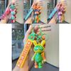 Adorable Cartoon Lucky Rabbit Keychain Cute Silicone Keyring For Couples And Kids
