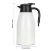 2L Large Capacity Insulated Hot Water Pot Inner Stainless Steel Thermal Coffee Bottle