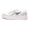 Li Ning Floating Boat Wear Resistant And Lightweight Low Top Skateboard Shoes Unisex White Gray AGCS419-1(Team1114-)