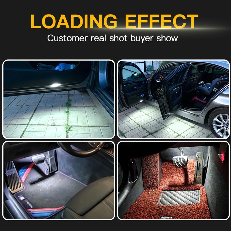 2pcs led For Ford Focus MK3 MK4 2012-2018 Ford C-Max 2013-2018 Boot Light Interior Trunk Luggage Compartment Lamp 6000k White