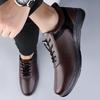 Fashion Stylish Men's Sneakers Genuine Leather Men's Walking Shoes Comfort Man Formal Casual Shoes Wedding Party Office Business Shoes