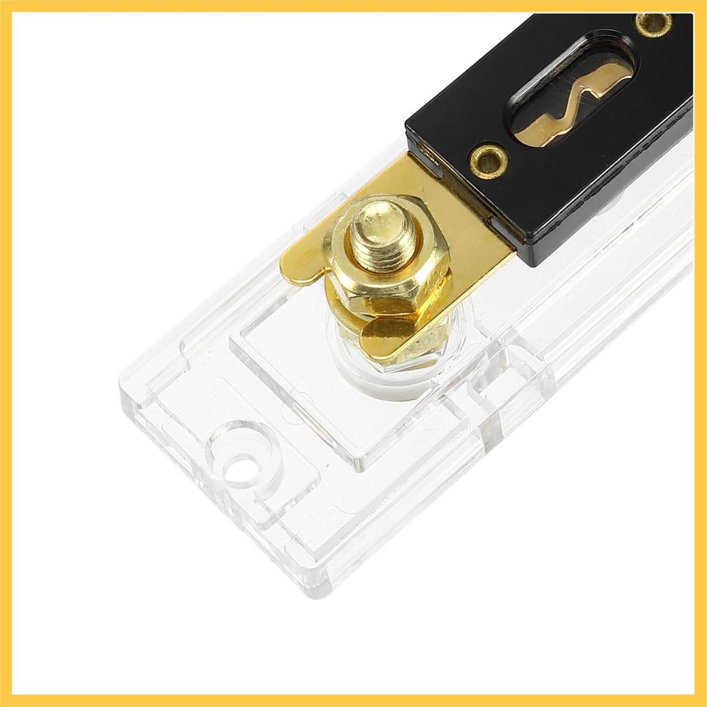 1 Set Car Audio 0 4 8 Gauge Inline ANL Fuse Holder Clear Transparent Fuse Block with 2pcs 175A Fuse Auto Replacement Parts
