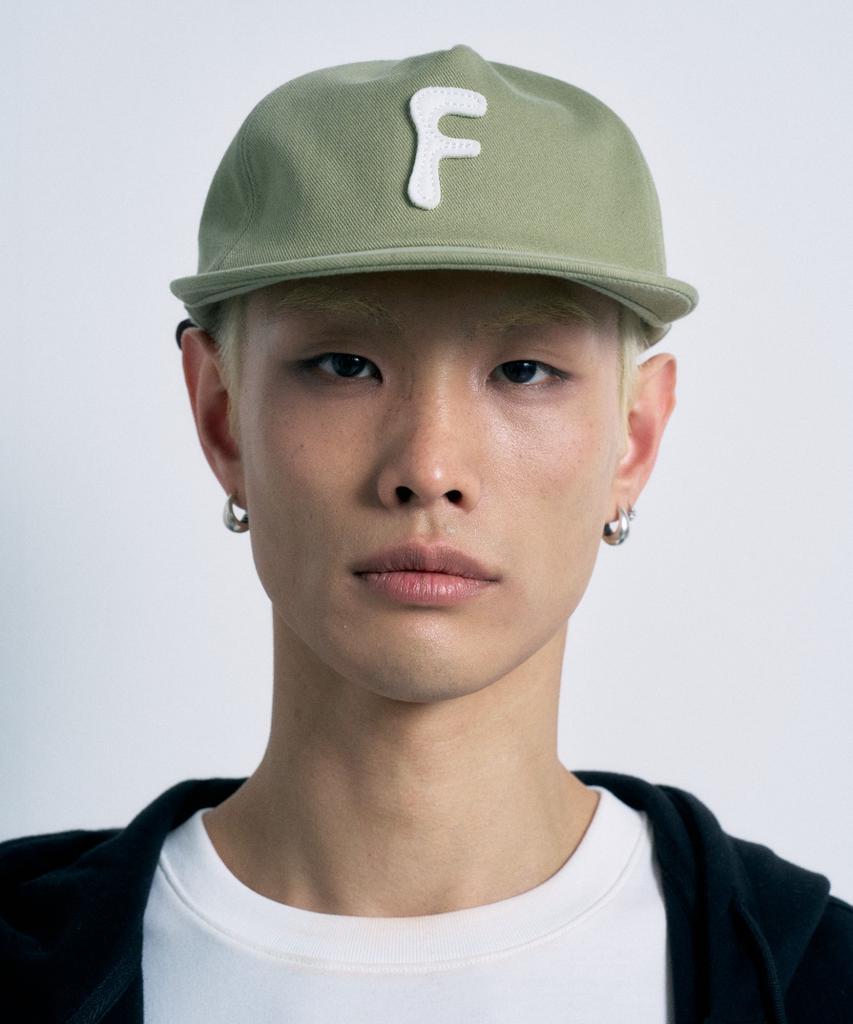 FERNOV F Applique 5-Panel Cap Green