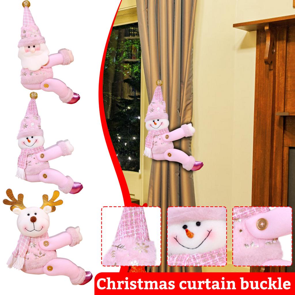 Christmas Plush Toy Home Decoration Doll Hug Curtain