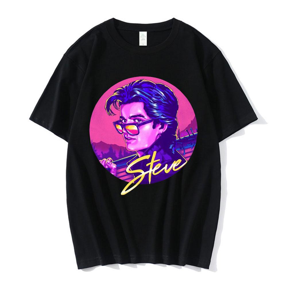 Steve Harrington T-shirts Women Graphics Print T-shirt Unisex Short Sleeve Oversize Pure Cotton T Shirt Harajuku Streetwear Tops