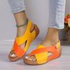 New Summer European and American Large-size Fish Mouth Cross Thick-soled Sandals for Women