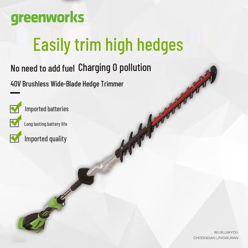 Greebo PTF414 40V Cordless High Branch Hedge Trimmer CN plug (adapter included)