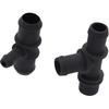 Hconcet 2PCS HVAC Heater Hose Tee Connector Fit Compatible with 2010-2013 Ford Transit Connect 2.0L 9T1Z18472C KH623 9T1Z-18472-C