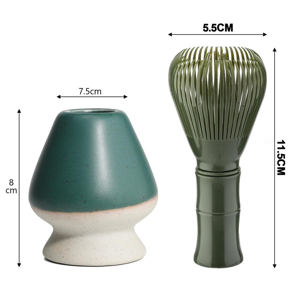 Reusable Resin Matcha Whisk with Chasen Stand, 100-Stand, Includes Chasen Stand