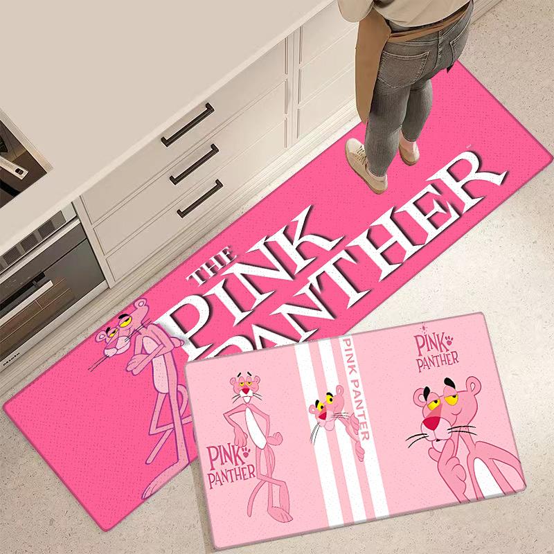 Tappetino d'ingresso Porta d'ingresso Tappeto Rosa Pantera Divertente Tappeto da cucina antiscivolo Tappeti per soggiorno Tappetino per bagno Balcone Tappetini per pavimenti Tappeto