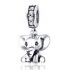 WOSTU 925 Sterling Silver Animal Charms Giraffe Zebra Unicorn Beads for Women Fit Original Bracelets Necklace DIY Jewelry Making