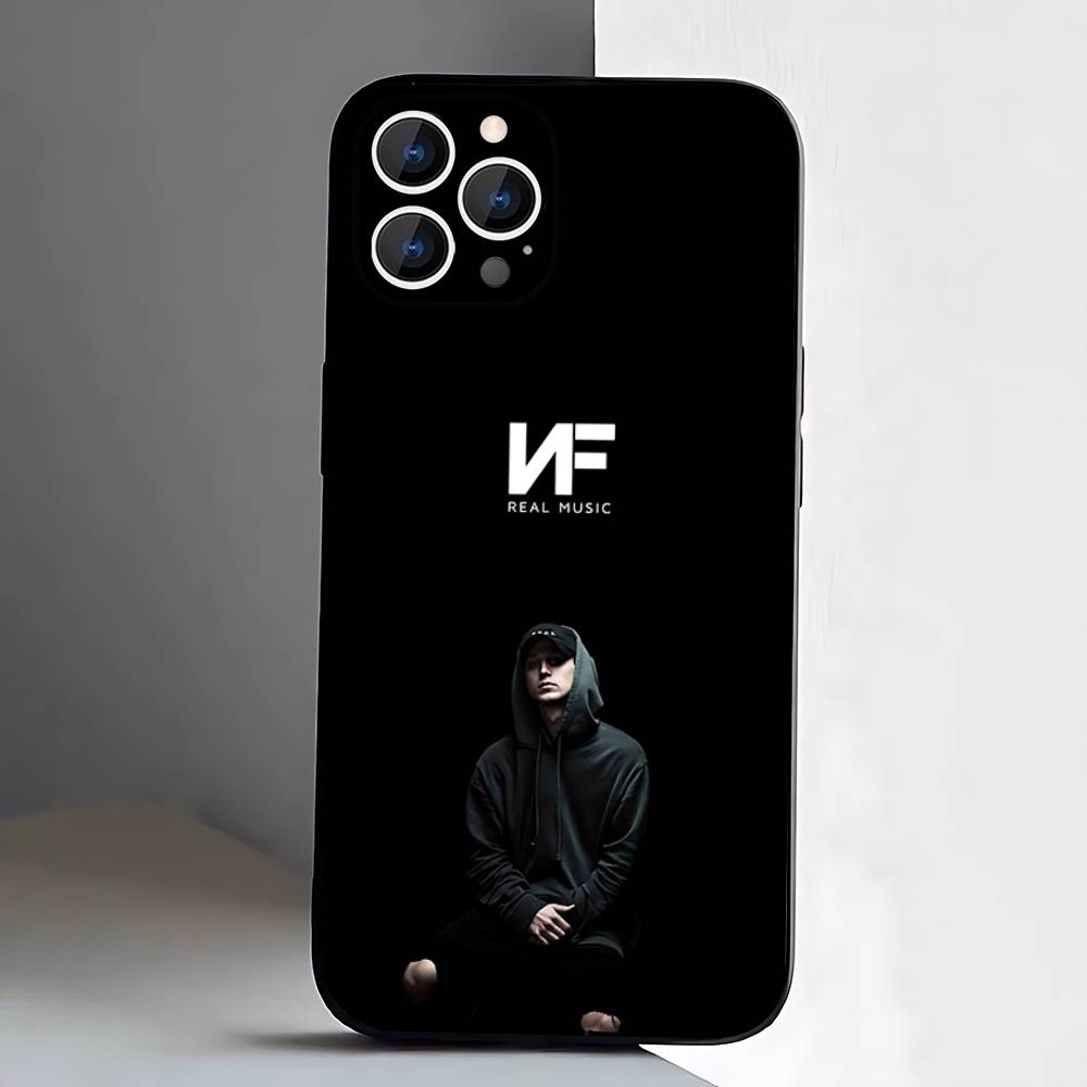 

NF Rapper Phone Case For iPhone 17,16,15,14,13,12,11,Pro,XS,Max,XR,Plus,E,SE4,Mini Black Soft Cover iPhoneXR
