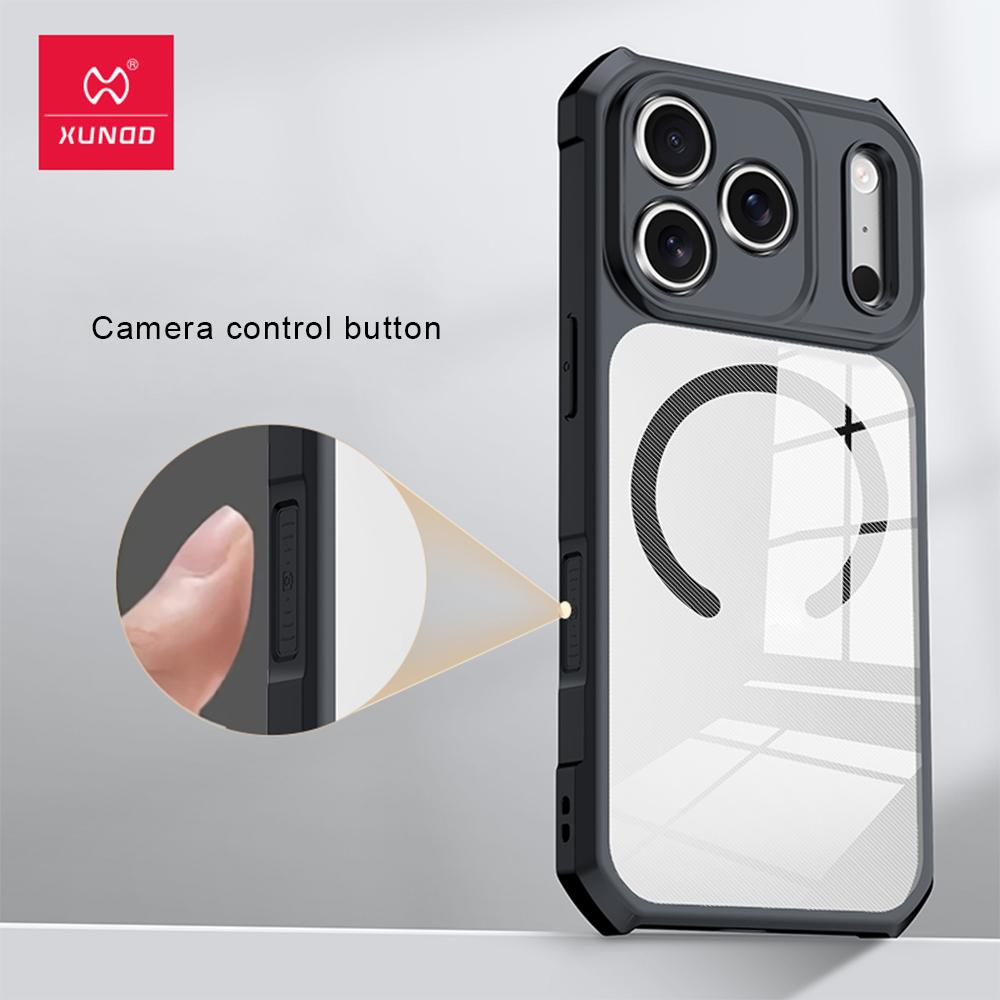 

for IPhone 17 Pro Max 17 Pro Magnetic Case,Airbag Shockproof Acrylic&TPU Cover,Anti-fingerprint,Camera Control Button Case Acrylic and TPU&1 Piece Case&iPhone17 Pro Max