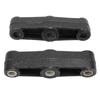 2PCS 5 12in Straight Leaf Spring Equalizer Bar Cast Iron EQ R2 for Trailer Axle Double Eye Style