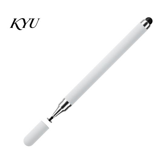 Portable Stylus Pen Dual Head for Touchscreen, Disc & Silicone Tip 2-in-1 Touch Screen Pen, Universal High Sensitivity Capacitive Tables Phones