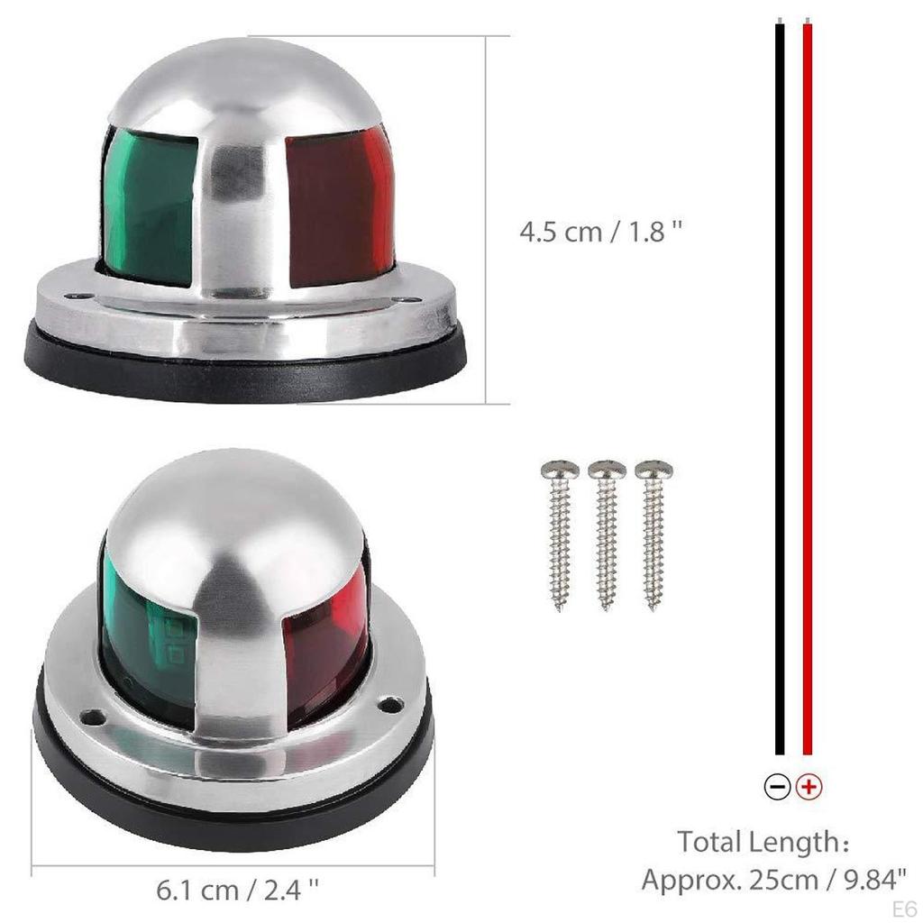12V Marine Navigation Light Waterproof Lamp for Fishing Kayaks And Sailboats