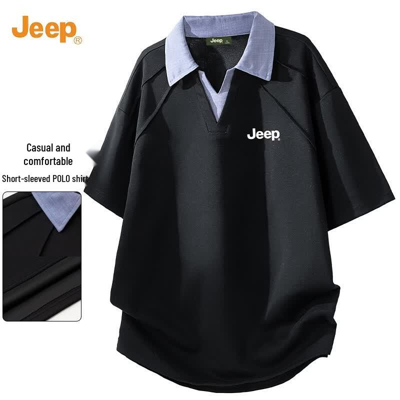 JEEP Men s Summer Breathable Polo Shirt XL