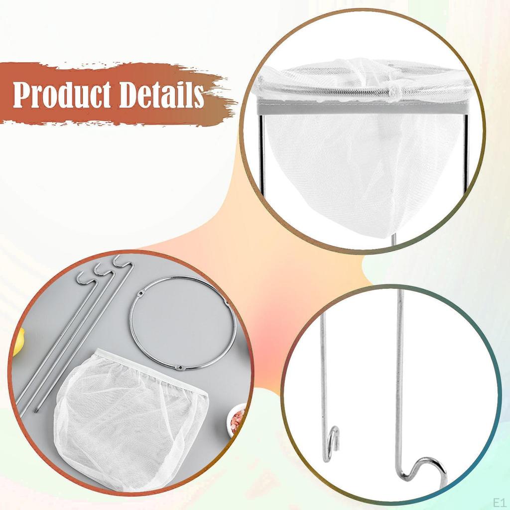 Gelee-Siebständer, Wiederverwendbarer Seiherbeutel, Stabiles Küchengerät aus Edelstahl