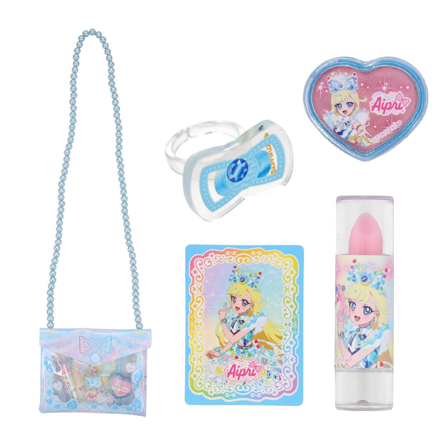 

Shobido Secret Eye Pretender Міцукі Сумка через плече Набір косметики з карткою, Змивна помада-рум яна для губ та щік, та Кільцем