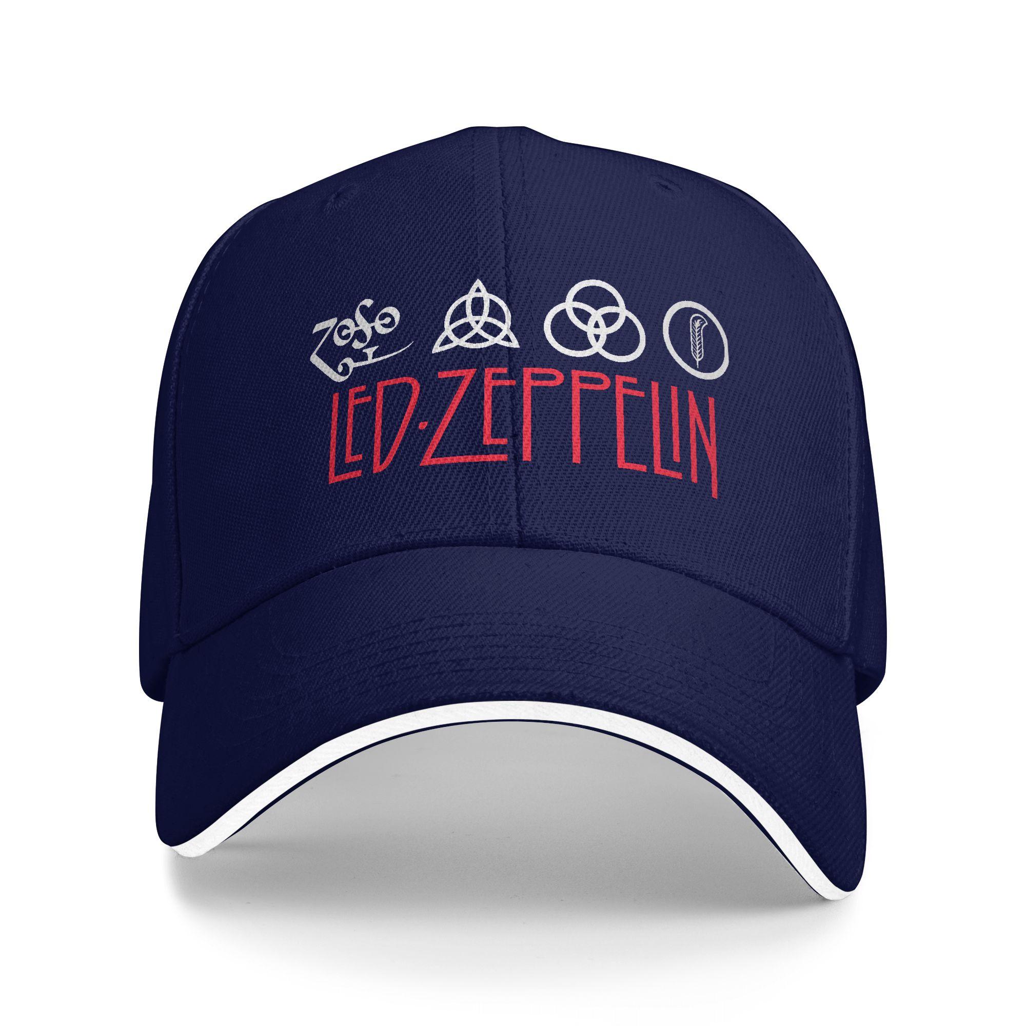 XIXIGO Cap Led Zeppelin US Tour 1975 Baseballpet Dames Heren Print Truckerpet Zomer Stijlvol Buiten Sport Ademende Baseballpetten One Size