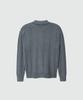 EZIO Cable Button-Up Collar Cardigan_Charcoal