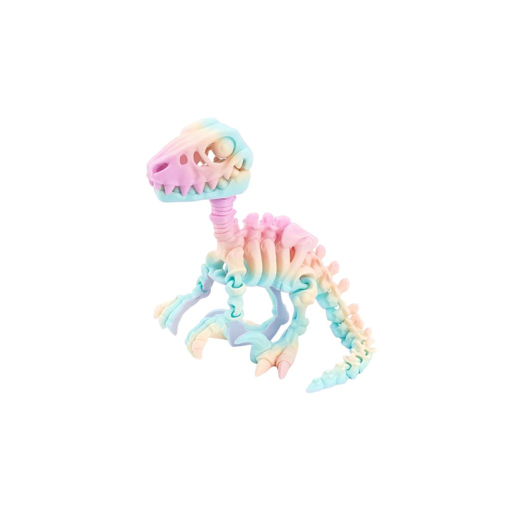 3D Printed Dragon Velociraptor Skeleton Ornament, Realistic Dragon, Fun And Trendy Printed Toy Dragon
