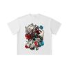 260 GSM Doppelgarn 32er Zählung 100% Baumwolle Dandadan V38 Okarun Momo Druck Unisex Schweres Baumwoll-T-Shirt