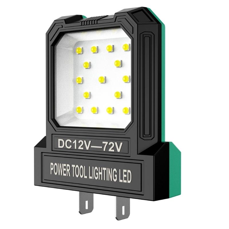 High Brightness 550LM LED Work Light for 12-72V Lithium Batteries Pocket Size Flashlights Jobsites Light