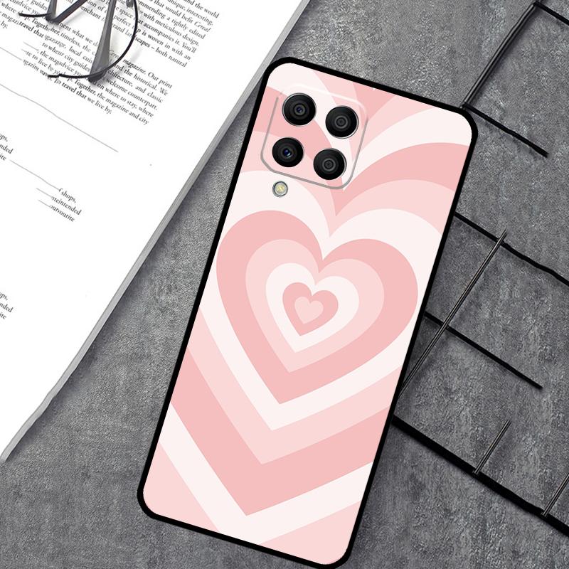 Purple Brown Pink Blue Heart Case For Samsung Galaxy M15 M11 M12 M13 M14 M06 M16 M36 M56 M31 M53 M32 M52 M35 M55 M34 M54