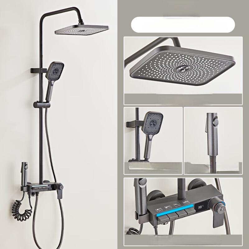

Smart Thermostatic Shower System with Digital Display