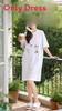 Casual Summer Sleep Dress For Women With Cotton Blend Fabric For Home And Lounge Use