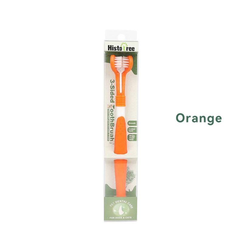 Pet 3-head Toothbrush Removing Bad Breath Tartar Oral Cleaning Pet Dental Care Pet Supplies