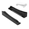 Entertainment Furniture Stand for Horizontal Game Console Positioning, Black Acrylic Desktop Support Pair for Home Gaming and Media Shelf Use