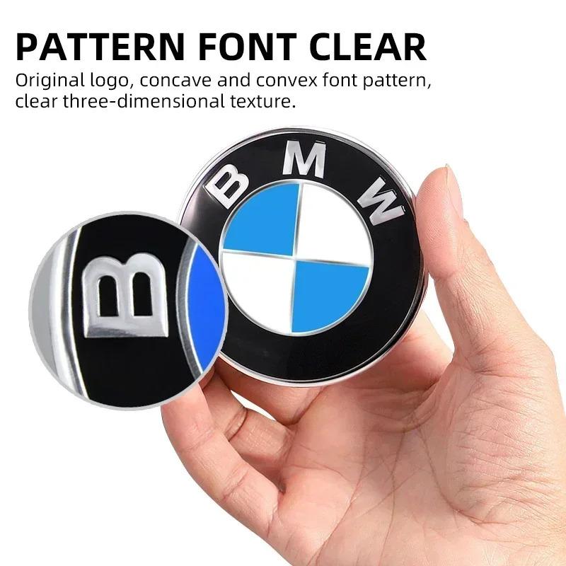 For BMW 1 W E82 for E39 E46 E30 E36 G20 bmw E87 E60 E90 Ac 74mm 82mm Hood Emblem Car Front Bonnet Logo Trunk Cover Badge car sticker