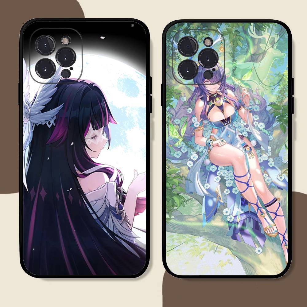 Genshin Impact Song Of The Welkin Moon Phone Case For IPhone 17 Air 16 15 14 Plus 13 12 Mini 11 Pro Max Black Cover