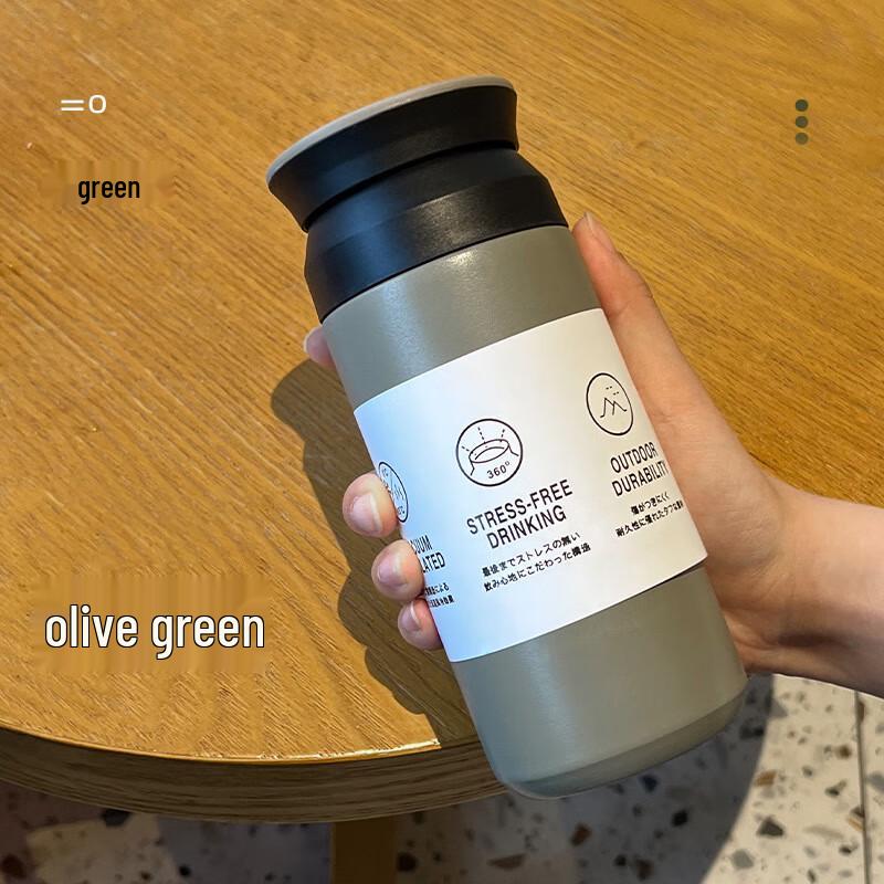 Diller Japanese Style Matte Insulated Stainless Steel Mug