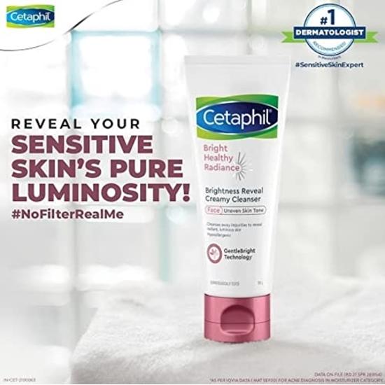 Cetaphil Bright Healthy Reveal Cremiger Reiniger 100g, Gesichtswasser 150ml, Schutzcreme, 50ml, Körperlotion, 245 g