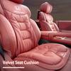 Car Interior Velvet Cushion Winter Nappa Leather Backrest Seat Cover For Honda Civic Accord CRV Fit Jazz Transalp CBR Cb500x Ody