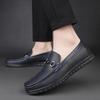 Neue Slipper Sommer Bequem Echtes Leder Herrenschuhe Leichtgewichtige Slipper Fahrschuhe für Herren Freizeitschuhe Business Mokassins