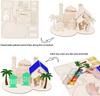 1set Islamic Castle Table Ornaments Eid Mubarak Wooden DIY Puzzle for Home Decoration 2026 Ramadan Muslim Party Supplies Gifts