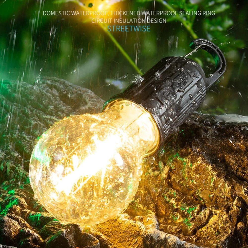 with Hook Tungsten Camping lights Waterproof Camping Lamp Portable Tent Light  Outdoor