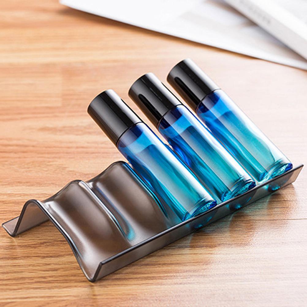 2 Pcs Essential Oil Bottle Display Stand Displaying Rack Shelves Perfume Organizer As Multi-grid