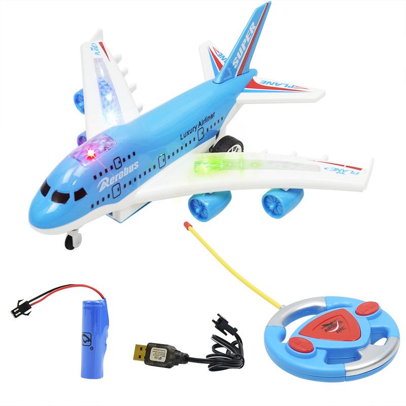 Four-Way Electric Remote Control Aircraft Simulation Airliner, Boeing 747 Airbus Civil Aviation Toy Model