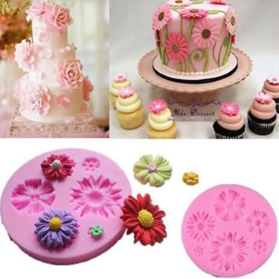 3D Gänseblümchen Silikonformen Fondant Handwerk Kuchen Schokolade Eis Gebäck Backform Fondant Werkzeuge Kreative Handgemachte Formen
