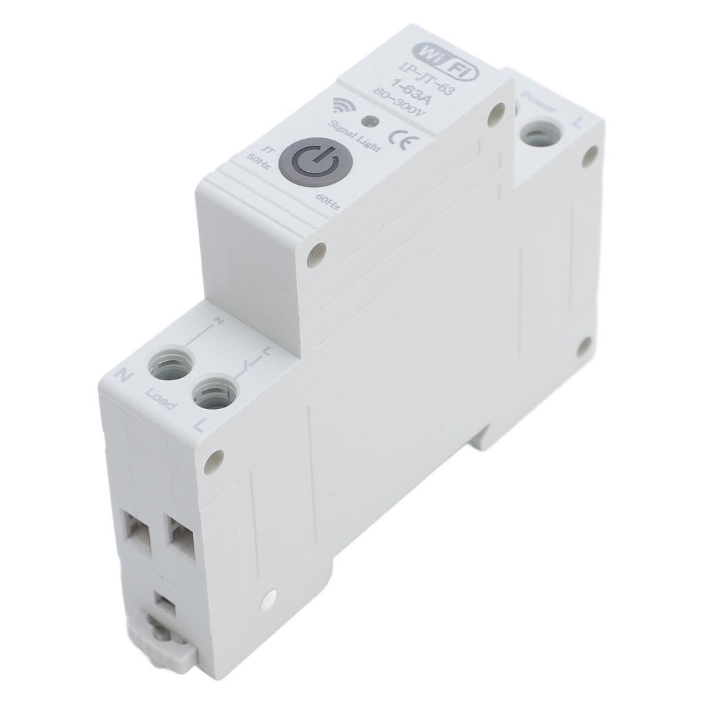 WiFi Smart Circuit Breaker Smart Meder Breaker WiFi Enabled Circuit Breaker 1-63A Remote Modes Timer Overload   with App Control for Smart Ho